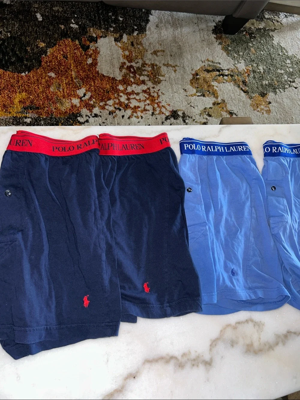Men 4 pack boxer briefsPolo by Ralph Lauren  Navy & Light size Small